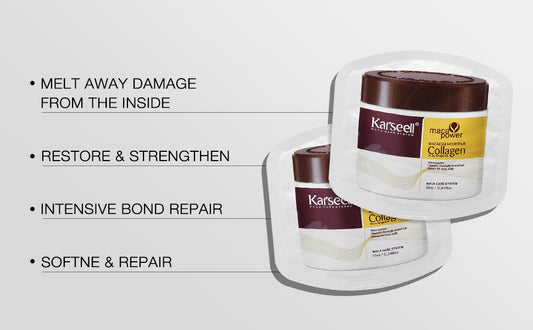 Karseell Collagen Portable Hair Treatment (10ml x 24 Packs) – Deep Repair & Hydration On-the-Go