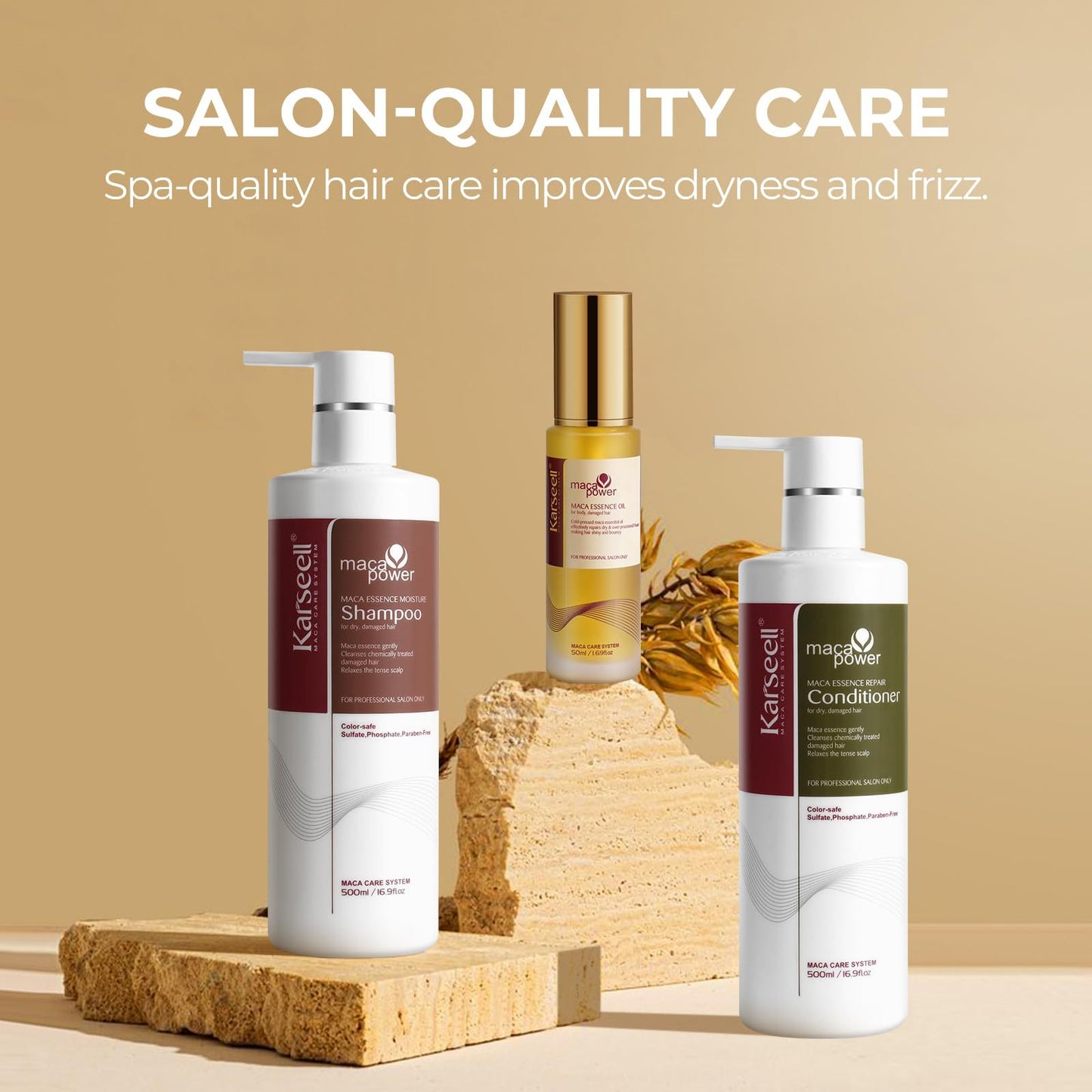 Karseell Hair Oil Shampoo and Conditioner Set