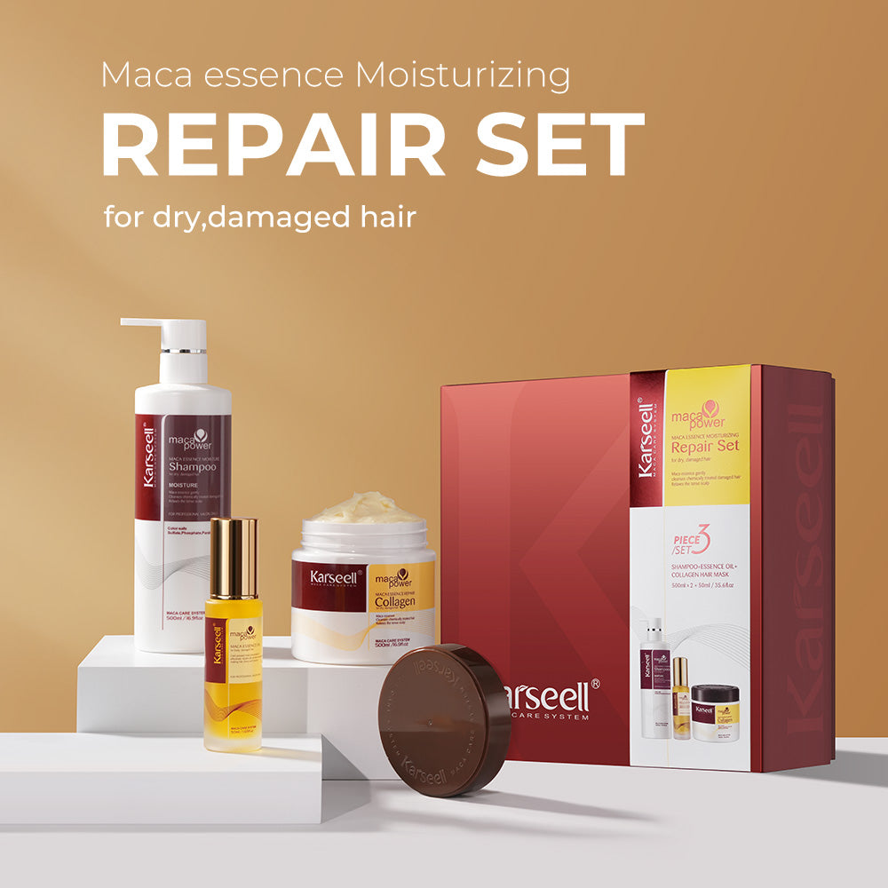Karseell Collagen Hair mask Shampoo and Argan Oil Set