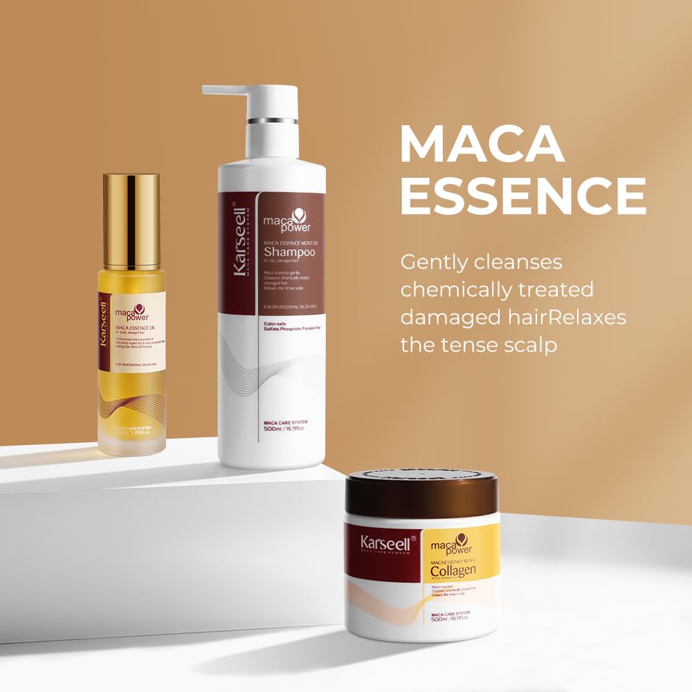 Karseell Collagen Hair mask Shampoo and Argan Oil Set