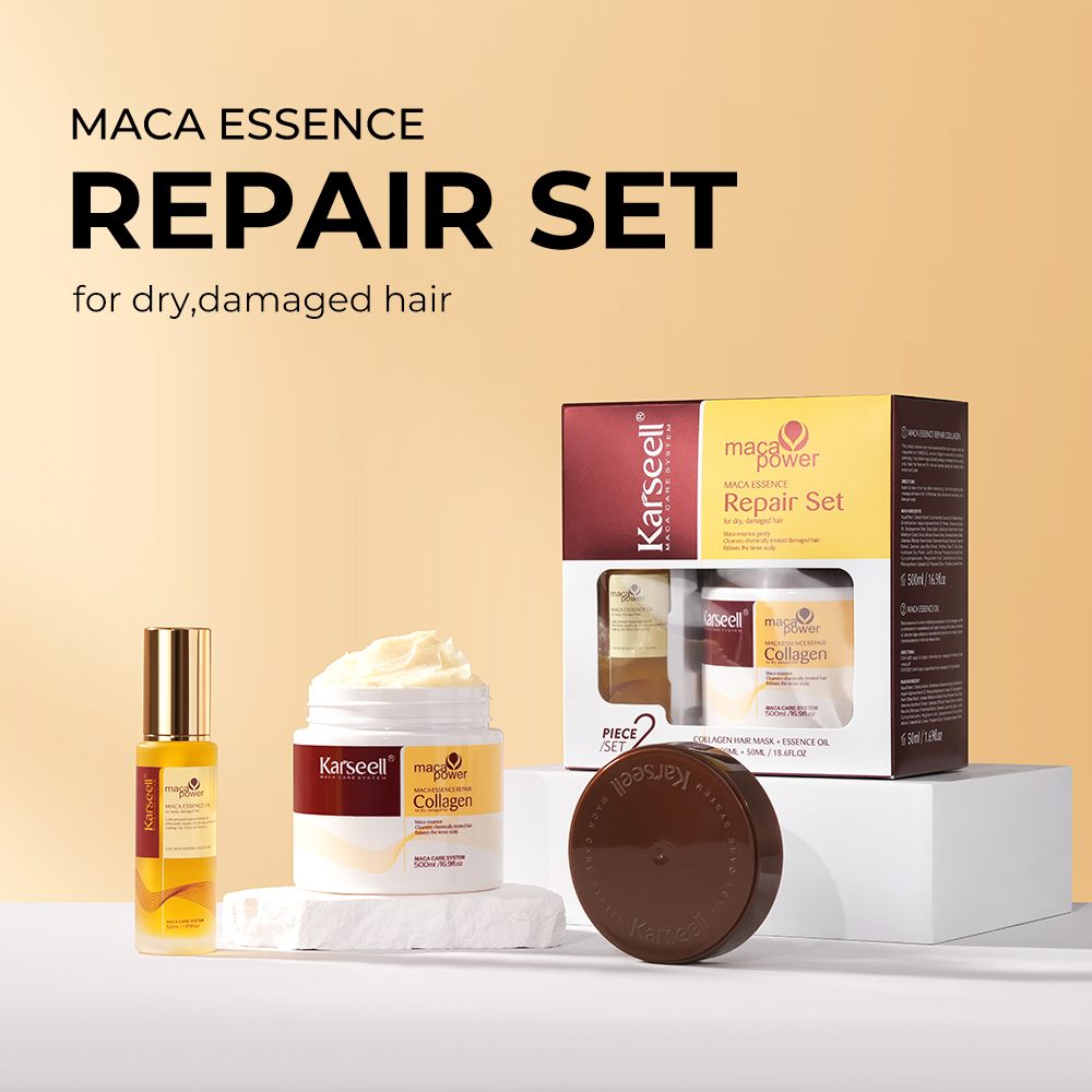 Karseell Hair Mask And Argan Oil Set for Dry Damaged Hair