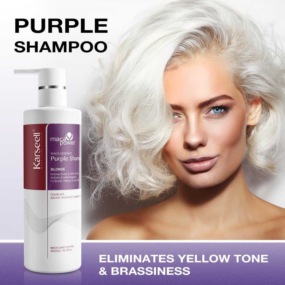 Karseell Purple Shampoo Professional Neutralizes Brass