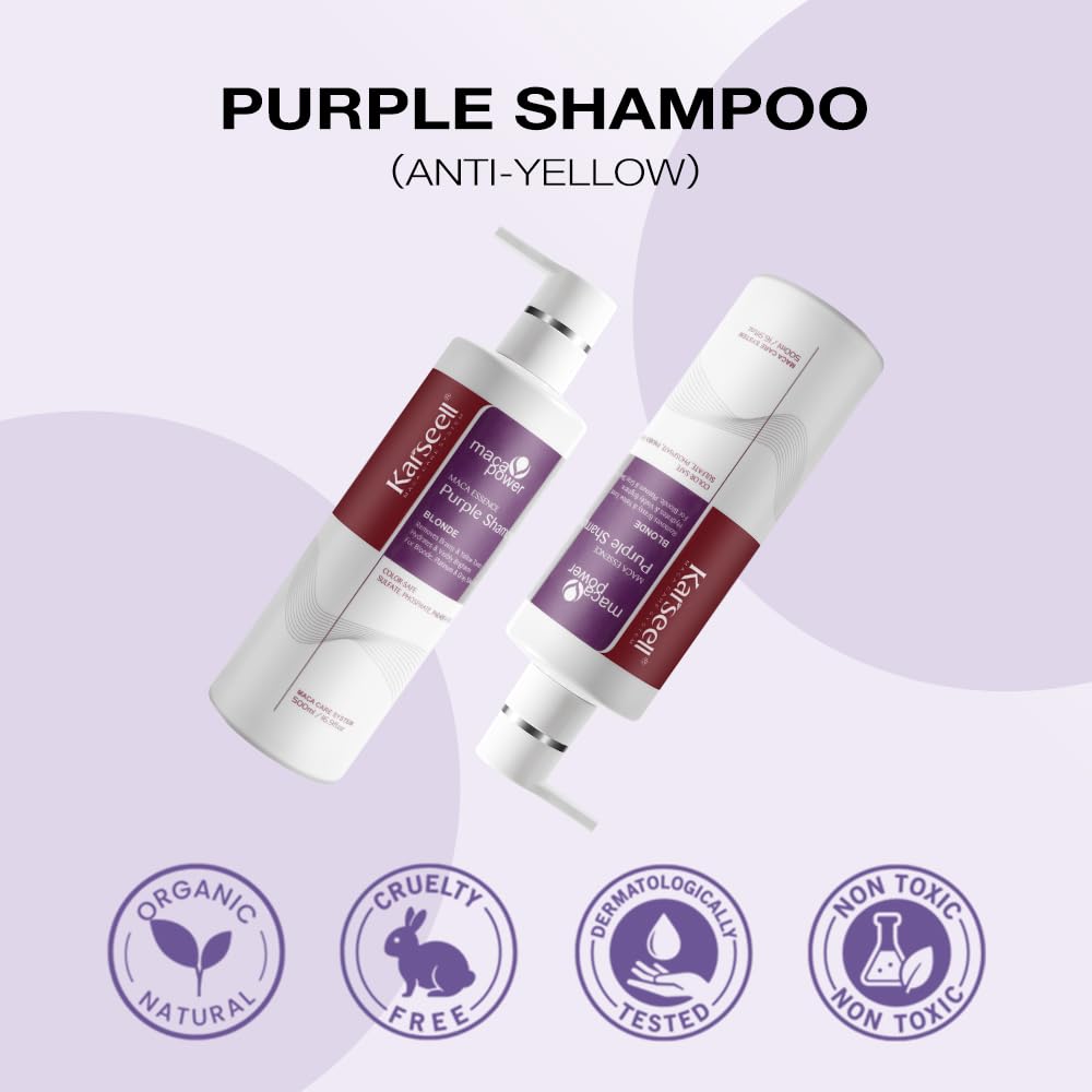 Karseell Purple Hair Mask and Purple Shampoo Set