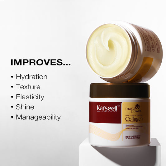 Karseell Collagen Hair Treatment – Deep Repair & Conditioning Argan Oil Hair Mask for Dry & Damaged Hair